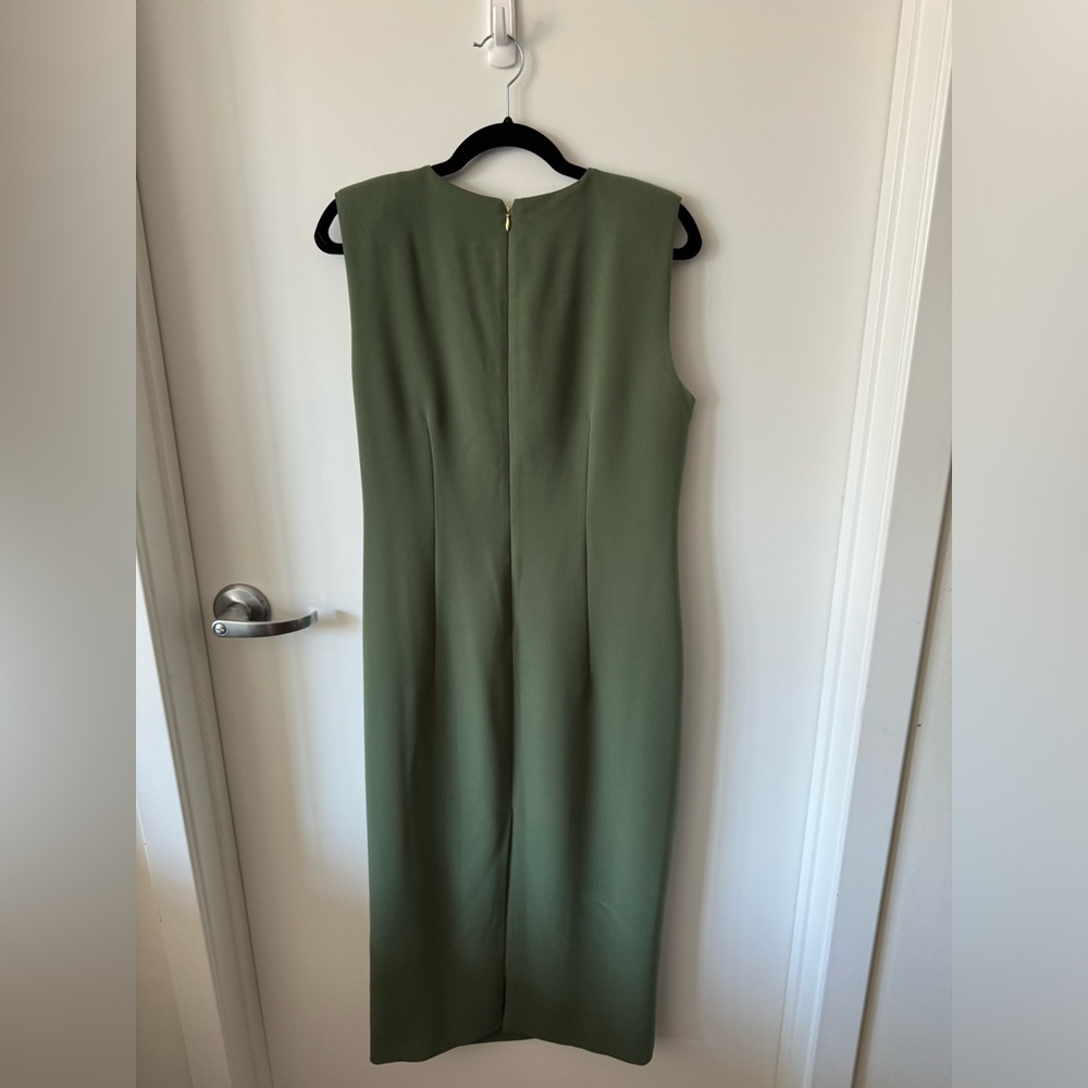 J.Crew Green Sleeveless Stealth Dress - Size 10 - Picture 5 of 6